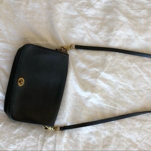 Navy blue Vintage coach cross body bag